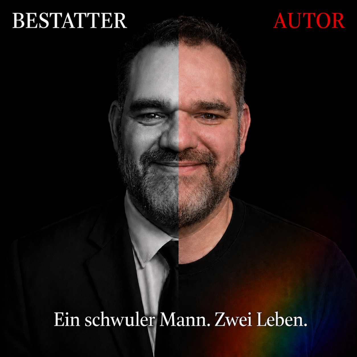 Autor Oknov zwischen seinem Beruf als Bestatter und seinem Leben als Autor