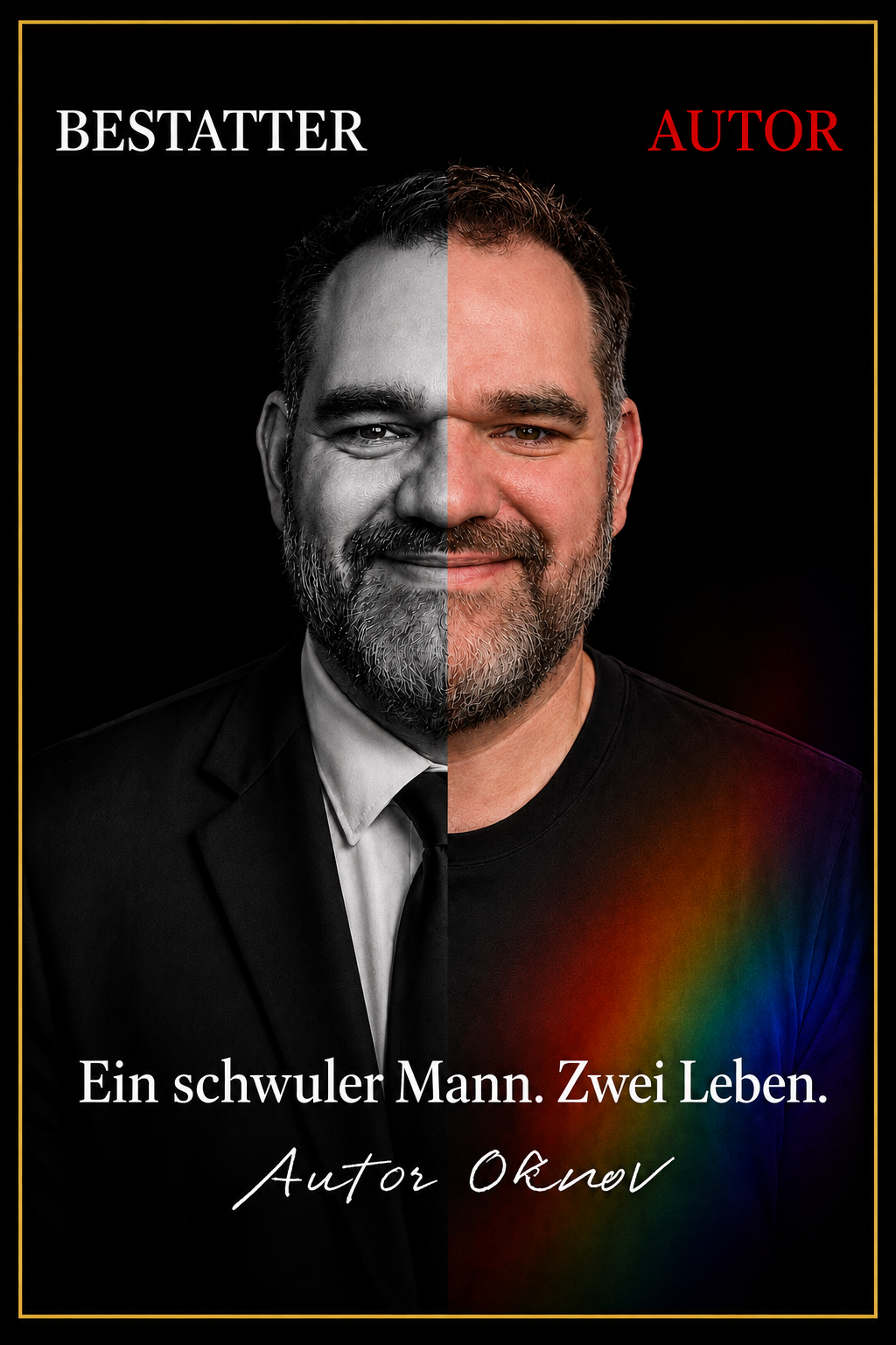 Autor Oknov zwischen seinem Beruf als Bestatter und seinem Leben als Autor